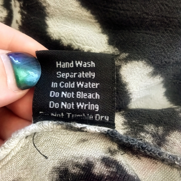 Greater Good Beaded Tie Dye Sheer Blouse Size 1X/2X - Picture 5 of 11